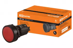 ЭЛМАКС - Кнопка SB7-EA41 d22мм 1р красная TDM элмакс, электротехника, кабель, светотехника, elmax.pro