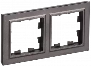 ЭЛМАКС - BRITE Рамка 2-мест. РУ-2-БрТБ бр. IEK элмакс, электротехника, кабель, светотехника, elmax.pro