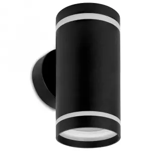 ЭЛМАКС - Светильник садово-парковый, 230V 2*GX53, DH1002, черный (на стену вверх/вниз) элмакс, электротехника, кабель, светотехника, elmax.pro