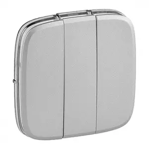 ЭЛМАКС - Valena ALLURE.Лицевая панель для выключателя трехклавишного.Алюминий элмакс, электротехника, кабель, светотехника, elmax.pro