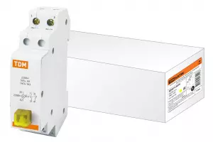 ЭЛМАКС - Выключатель кнопочный c фиксацией и индикацией ВК-47M 1НО;1НЗ желтый TDM элмакс, электротехника, кабель, светотехника, elmax.pro