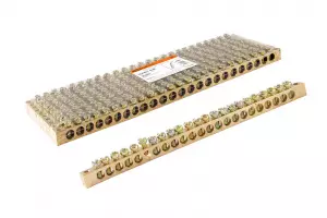 ЭЛМАКС - Шина "N" нулевая 6х9мм 24/2 (24 группы/крепеж по краям) TDM элмакс, электротехника, кабель, светотехника, elmax.pro