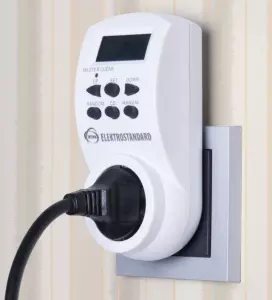 ЭЛМАКС - Розетка-таймер 16A x1 IP20 Белый TMH-E-4 элмакс, электротехника, кабель, светотехника, elmax.pro