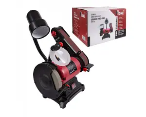 ЭЛМАКС - Станок точильный EGS500-150 PRO (500Вт,шлиф.круг150мм,шлиф.лента 686мм) №1 элмакс, электротехника, кабель, светотехника, elmax.pro