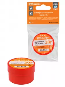 ЭЛМАКС - Канифоль сосновая, марка "А", 20 г, банка, инд. упаковка, серия "Алмаз" TDM элмакс, электротехника, кабель, светотехника, elmax.pro