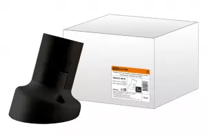 ЭЛМАКС - Патрон Е27 настенный, термостойкий пластик, наклонный, черный, Б/Н TDM элмакс, электротехника, кабель, светотехника, elmax.pro