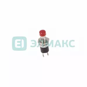 ЭЛМАКС - Выключатель-кнопка металл 220V 2А (2с) (ON)-OFF Ø7.2 красная Micro (RWD-301, PBS-10B) REXANT элмакс, электротехника, кабель, светотехника, elmax.pro