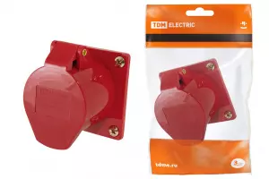 ЭЛМАКС - Розетка 415 скрытая 3Р+РЕ+N 16А 380В IP44 TDM элмакс, электротехника, кабель, светотехника, elmax.pro