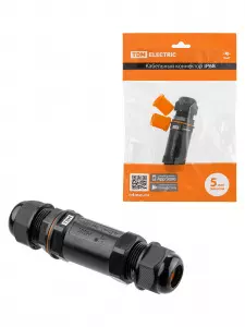 ЭЛМАКС - Кабельный коннектор I-образный (клеммник 5PIN) IP68 TDM элмакс, электротехника, кабель, светотехника, elmax.pro