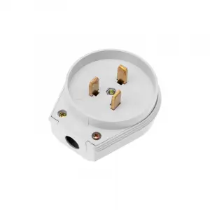 ЭЛМАКС - Вилка ВШ для электрической плиты 32А, 250В, 2Р+РЕ белая REXANT элмакс, электротехника, кабель, светотехника, elmax.pro