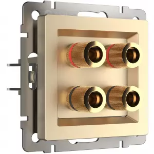 ЭЛМАКС - W1185011/ Акустическая розетка (шампань) элмакс, электротехника, кабель, светотехника, elmax.pro