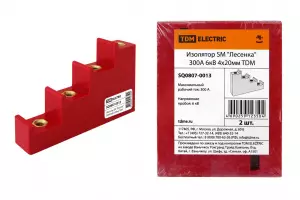 ЭЛМАКС - Изолятор SM "Лесенка" 300А 6кВ 4х20мм TDM элмакс, электротехника, кабель, светотехника, elmax.pro