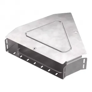 Угол горизонтальный 45 градусов с крышкой Стандарт 400х100 Промрукав