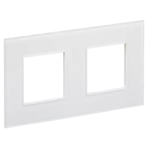 ЭЛМАКС - SKANDY Рамка 2-мест. SK-F22W стекло арк. бел. IEK элмакс, электротехника, кабель, светотехника, elmax.pro