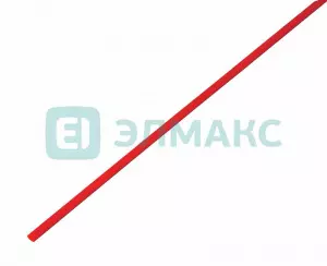 ЭЛМАКС - 2. 0 / 1. 0 мм 1м термоусадка красная REXANT элмакс, электротехника, кабель, светотехника, elmax.pro