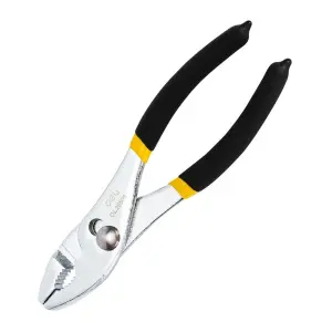 ЭЛМАКС - Пассатижи переставные двухдиапазонные Deli DL25506 150мм, сталь CrV, максимальное раскрытие 24мм элмакс, электротехника, кабель, светотехника, elmax.pro