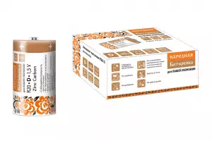 ЭЛМАКС - Элемент питания R20 D Zinc Carbon 1,5V SH-2 Народный элмакс, электротехника, кабель, светотехника, elmax.pro