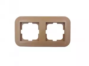 рамка 2 поста OVIVO Loft крафтовый