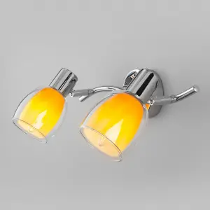 ЭЛМАКС - Настенный светильник с поворотными плафонами 20119/2 желтый элмакс, электротехника, кабель, светотехника, elmax.pro