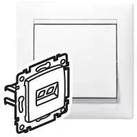 ЭЛМАКС - VALENA Розетка компьютерная RJ45х1 в рамку UTP белая элмакс, электротехника, кабель, светотехника, elmax.pro