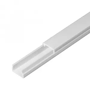 Кабель-канал белый 2-й замок в п/э 15х10 мм (144 м/уп) Промрукав