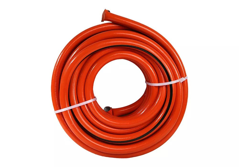 3015-15-4-20 Шланг д/воды 1" 20м,оранж+черн,УСИЛЕННЫЙ АРМИР. 4 слойн., без примес. Sturm!