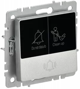 ЭЛМАКС - BRITE Кнопка звонка с инд. отел. 10А ВС10-1-9-БрА алюм. IEK элмакс, электротехника, кабель, светотехника, elmax.pro