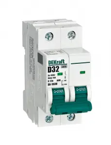 Авт. выкл. без теплозащиты 2P 32А х-ка D 6кА ВА-103M