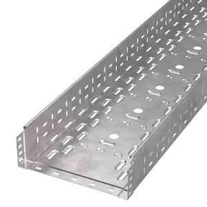 Лоток перфорированный Стандарт HDZ 300х100х3000 (0,8 мм) (6 м/уп) Промрукав