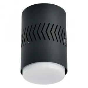 ЭЛМАКС - Светильник потолочный 12W, 230V, GX53 и подсветка 1W, 4000K, черный HL352 элмакс, электротехника, кабель, светотехника, elmax.pro