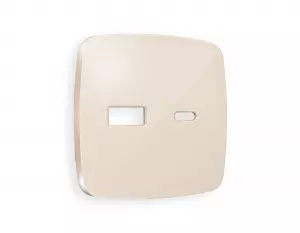 ЭЛМАКС - Лицевая панель OMEGA (Бежевый глянец) для розетки 2USB тип A+C QUANT OP3110 элмакс, электротехника, кабель, светотехника, elmax.pro