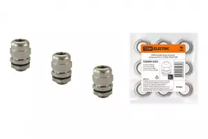 ЭЛМАКС - Кабельный ввод-сальник латунный М 22 (У262) IP68 TDM элмакс, электротехника, кабель, светотехника, elmax.pro