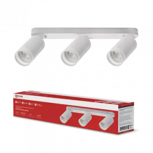 ЭЛМАКС - Светильник потолочный НПБ СПОТ-3xGU10-AR-WH под лампу GU10 56х165x350мм белый IN HOME элмакс, электротехника, кабель, светотехника, elmax.pro