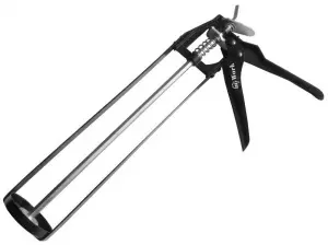 Пистолет для герметика скелетный, 225 мм, металлопластиковый корпус