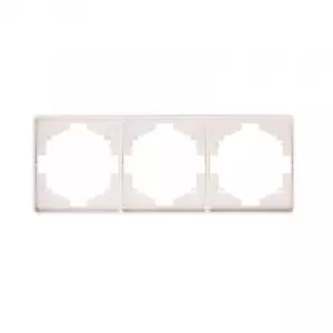 ЭЛМАКС - Рамка ROUND 3-постовая перламутр KRANZ элмакс, электротехника, кабель, светотехника, elmax.pro