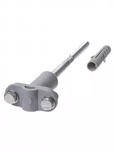 Держатель фасадный сборный для прута Ø6-10 мм длина 200 мм, дюбель, полимерный зажим TDM Держатель фасадный сборный для прута Ø6-10 мм длина 200 мм, дюбель, полимерный зажим TDM