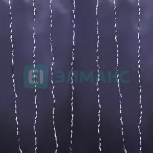 ЭЛМАКС - Гирлянда "LED - Умный дождь", 3 секции 1x3 м, 4x3 нитей, 30W, 24V, 8 каналов, 672 БЕЛЫХ диода, IP65 элмакс, электротехника, кабель, светотехника, elmax.pro