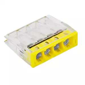 ЭЛМАКС - Клемма СМК 2273-244 (с пастой) 4 отверстия 0,5-2.5мм2 (100шт.) EKF элмакс, электротехника, кабель, светотехника, elmax.pro