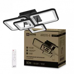 ЭЛМАКС - Светильник светодиодный ELEGANT ARISTO-B 90Вт 230В 3000-6500K 7000Лм 535х370х151мм пульт ДУ черный I элмакс, электротехника, кабель, светотехника, elmax.pro