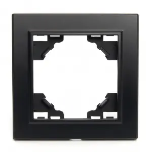 ЭЛМАКС - Рамка одноместная, серия Эрна, PFR00-9001-03, черный элмакс, электротехника, кабель, светотехника, elmax.pro