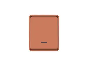 ЭЛМАКС - ATLASDESIGN PROFI IP54 О/У 1-клавишный ВЫКЛЮЧАТЕЛЬ с подсветкой, сх.1а, 10АХ, ТЕРРАКОТОВЫЙ элмакс, электротехника, кабель, светотехника, elmax.pro