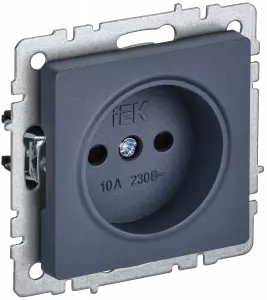 ЭЛМАКС - BRITE Роз. без з/к с з/ш 10А РСш10-2-БрМ мар. IEK элмакс, электротехника, кабель, светотехника, elmax.pro