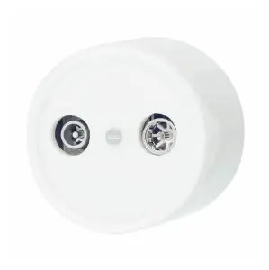 ЭЛМАКС - Розетка R/TV-SAT оконечная, керамика, цвет белый элмакс, электротехника, кабель, светотехника, elmax.pro