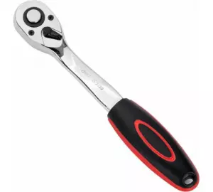 Ключ-трещотка Deli DL2522 1/2" Размер: 254 мм. Двухкомпонентная трещотка, 72T (зубья), шестерня Cr-M