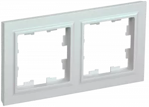 ЭЛМАКС - BRITE Рамка 2-мест. РУ-2-БрЖ жемч. IEK элмакс, электротехника, кабель, светотехника, elmax.pro