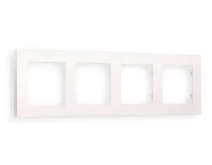 ЭЛМАКС - Рамка ALFA Techno (Жемчуг) 4-ая AF220204 элмакс, электротехника, кабель, светотехника, elmax.pro