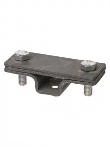 Держатель фасадный 2-х болтовый с контактной пластиной для полосы шириной 20-40 мм, гор. цинк. TDM Держатель фасадный 2-х болтовый с контактной пластиной для полосы шириной 20-40 мм, гор. цинк. TDM