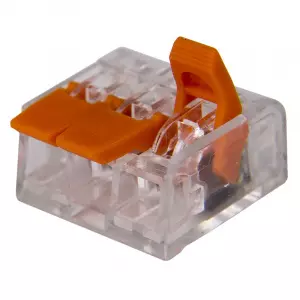 ЭЛМАКС - Компактная многоразовая 3-проводная клемма REXANT (0,14 -4,0 мм²) 50шт. элмакс, электротехника, кабель, светотехника, elmax.pro