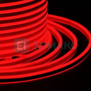 ЭЛМАКС - Гибкий Неон LED SMD, компактный 7х12мм, двухсторонний, красный, 120 LED/м, бухта 100м элмакс, электротехника, кабель, светотехника, elmax.pro
