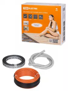 ЭЛМАКС - Двухжильный теплый пол в стяжку "ПРОФИ", 5 м, 110 Вт, S укладки 0,65-1,1 м², монтажная лента, TDM элмакс, электротехника, кабель, светотехника, elmax.pro